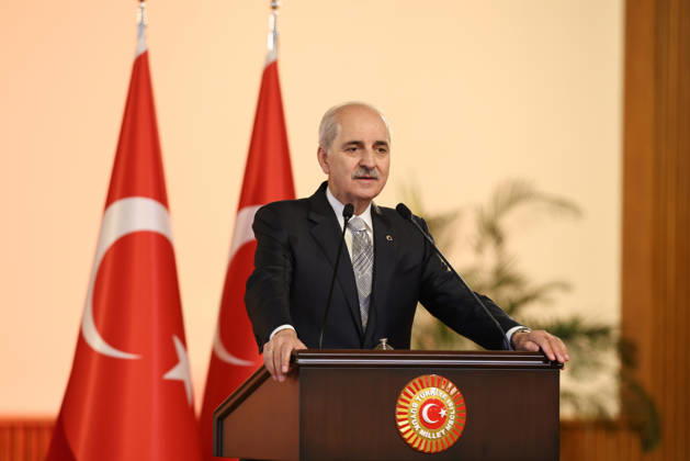 Speaker of the Turkish Parliament Numan Kurtulmus meets Luxembourg Counterpart Claude Wiseler in Ankara ANKARA, TURKIYE - OCTOBER 22: (----EDITORIAL USE ONLY - MANDATORY CREDIT - TURKISH GRAND NATIONAL ASSEMBLY HANDOUT - NO MARKETING NO ADVERTISING CAMPAIGNS - DISTRIBUTED AS A SERVICE TO CLIENTS----) Speaker of the Grand National Assembly of Turkiye Numan Kurtulmus and Claude Wiseler, President of the Chamber of Deputies of Luxembourg, hold a joint press conference after their meeting at the Turkish Grand National Assembly in Ankara, Turkiye on October 22, 2026. Turkish Grand National Assembly Anadolu Ankara Turkey. Editorial use only. Please get in touch for any other usage.  Copyright: x2026xAnadoluxTurkishxGrandxNationalxAssemblyx