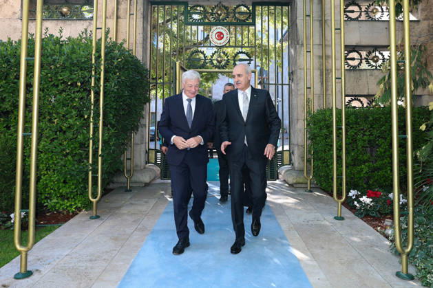 Speaker of the Turkish Parliament Numan Kurtulmus meets Luxembourg Counterpart Claude Wiseler in Ankara ANKARA, TURKIYE - OCTOBER 22: (----EDITORIAL USE ONLY - MANDATORY CREDIT - TURKISH GRAND NATIONAL ASSEMBLY HANDOUT - NO MARKETING NO ADVERTISING CAMPAIGNS - DISTRIBUTED AS A SERVICE TO CLIENTS----) Speaker of the Grand National Assembly of Turkiye Numan Kurtulmus meets with Claude Wiseler, President of the Chamber of Deputies of Luxembourg, at the Turkish Grand National Assembly in Ankara, Turkiye on October 22, 2026. Turkish Grand National Assembly Anadolu Ankara Turkey. Editorial use only. Please get in touch for any other usage.  Copyright: x2026xAnadoluxTurkishxGrandxNationalxAssemblyx