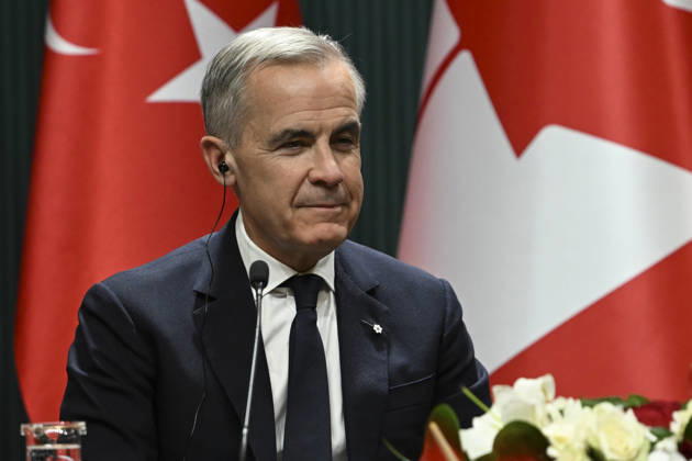 Erdogan and Carney hold joint press conference in Ankara ANKARA, TURKIYE - OCTOBER 22: Turkish President Recep Tayyip Erdogan (not seen) and Canadian Prime Minister Mark Carney hold a joint press conference following their meeting in Ankara, Turkiye on October 22, 2026. Dogukan Keskinkilic Anadolu Ankara Turkey. Editorial use only. Please get in touch for any other usage.  Copyright: x2026xAnadoluxDogukanxKeskinkilicx