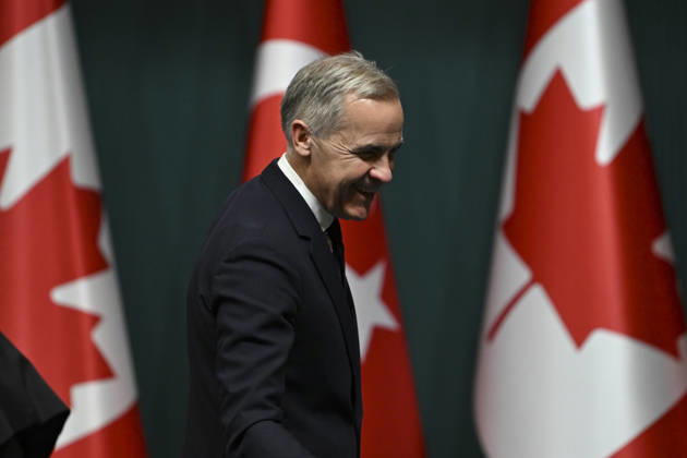 Erdogan and Carney hold joint press conference in Ankara ANKARA, TURKIYE - OCTOBER 22: Turkish President Recep Tayyip Erdogan (not seen) and Canadian Prime Minister Mark Carney hold a joint press conference following their meeting in Ankara, Turkiye on October 22, 2026. Dogukan Keskinkilic Anadolu Ankara Turkey. Editorial use only. Please get in touch for any other usage.  Copyright: x2026xAnadoluxDogukanxKeskinkilicx