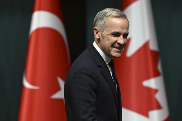 Erdogan and Carney hold joint press conference in Ankara ANKARA, TURKIYE - OCTOBER 22: Turkish President Recep Tayyip Erdogan (not seen) and Canadian Prime Minister Mark Carney hold a joint press conference following their meeting in Ankara, Turkiye on October 22, 2026. Dogukan Keskinkilic Anadolu Ankara Turkey. Editorial use only. Please get in touch for any other usage.  Copyright: x2026xAnadoluxDogukanxKeskinkilicx