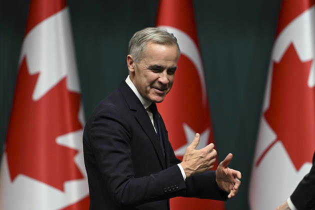 Erdogan and Carney hold joint press conference in Ankara ANKARA, TURKIYE - OCTOBER 22: Turkish President Recep Tayyip Erdogan (not seen) and Canadian Prime Minister Mark Carney hold a joint press conference following their meeting in Ankara, Turkiye on October 22, 2026. Dogukan Keskinkilic Anadolu Ankara Turkey. Editorial use only. Please get in touch for any other usage.  Copyright: x2026xAnadoluxDogukanxKeskinkilicx