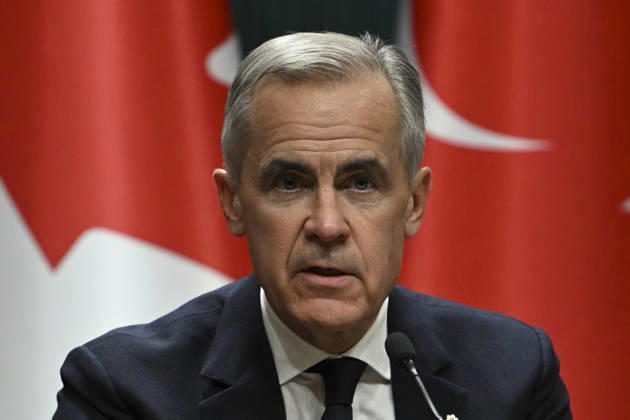Recep Tayyip Erdogan - Mark Carney joint press conference in Ankara ANKARA, TÜRKIYE - OCTOBER 22: Turkish President Recep Tayyip Erdogan (not seen) and Canadian Prime Minister Mark Carney hold a joint press conference following their meeting at the Presidential Complex in Ankara, Turkiye on October 22, 2026. Dogukan Keskinkilic Anadolu Ankara Turkey. Editorial use only. Please get in touch for any other usage.  Copyright: x2026xAnadoluxDogukanxKeskinkilicx