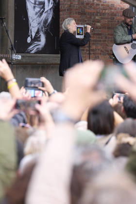 October 22, 2026, Oviedo, Asturias, Spain: Patti Smith attended a tribute in her honour where more than 3,000 people sang along to People Have the Power at Fabrica de Armas de La Vega on October 22, 2026 in Oviedo, Spain Oviedo Spain - ZUMAg15_ 20261022_zaf_g15_037 Copyright: xJackxAbuinx