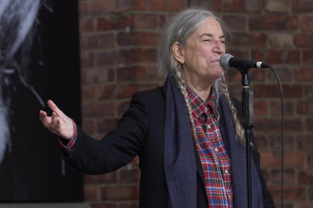 October 22, 2026, Oviedo, Asturias, Spain: Patti Smith attended a tribute in her honour where more than 3,000 people sang along to People Have the Power at Fabrica de Armas de La Vega on October 22, 2026 in Oviedo, Spain Oviedo Spain - ZUMAg15_ 20261022_zaf_g15_044 Copyright: xJackxAbuinx