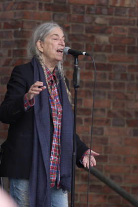 October 22, 2026, Oviedo, Asturias, Spain: Patti Smith attended a tribute in her honour where more than 3,000 people sang along to People Have the Power at Fabrica de Armas de La Vega on October 22, 2026 in Oviedo, Spain Oviedo Spain - ZUMAg15_ 20261022_zaf_g15_056 Copyright: xJackxAbuinx