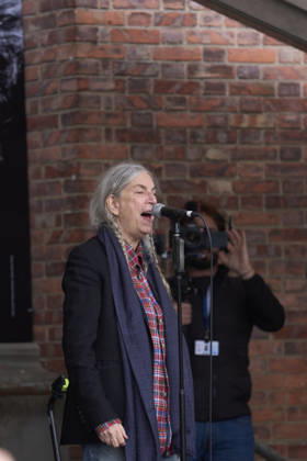 October 22, 2026, Oviedo, Asturias, Spain: Patti Smith attended a tribute in her honour where more than 3,000 people sang along to People Have the Power at Fabrica de Armas de La Vega on October 22, 2026 in Oviedo, Spain Oviedo Spain - ZUMAg15_ 20261022_zaf_g15_062 Copyright: xJackxAbuinx