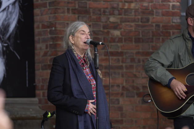October 22, 2026, Oviedo, Asturias, Spain: Patti Smith attended a tribute in her honour where more than 3,000 people sang along to People Have the Power at Fabrica de Armas de La Vega on October 22, 2026 in Oviedo, Spain Oviedo Spain - ZUMAg15_ 20261022_zaf_g15_072 Copyright: xJackxAbuinx