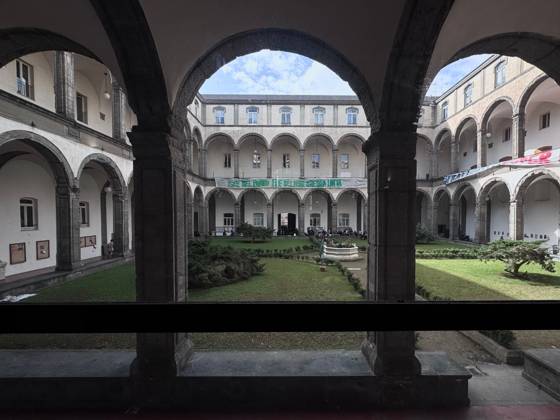 October 22, 2026, Naples, Italy: NAPLES, ITALY OCTOBER 22, 2026: Students of the Collettivo autorganizzato universitario (CAU, the Self-Organised University Collective), together with Ecologia Politica Napoli (Ecopol), are occupying the Porta di Massa site of the University of Naples Federico II, which they took over on October 21. Francesco, a spokesperson for the collective, said: We are occupying our site against high rents, against the cost of living and for a right to study that is truly possible for everyone. A banner at the entrance presents the occupation as a step towards the October 30 general strike. The occupation came as the university announced that, from October 22 and until further notice, ordinary teaching would mov - ZUMAq101 20261022_zna_q101_101 Copyright: xAlessiaxCoccax
