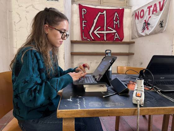 October 22, 2026, Naples, Italy: NAPLES, ITALY Ã¢â‚¬ OCTOBER 22, 2026: Students of the Collettivo autorganizzato universitario (CAU, the Self-Organised University Collective), together with Ecologia Politica Napoli (Ecopol), are occupying the Porta di Massa site of the University of Naples Federico II, which they took over on October 21. Francesco, a spokesperson for the collective, said: We are occupying our site against high rents, against the cost of living and for a right to study that is truly possible for everyone. A banner at the entrance presents the occupation as a step towards the October 30 general strike. The occupation came as the university announced that, from October 22 and until further notice, ordinary teaching woul  - ZUMAq101 20261022_zna_q101_106 Copyright: xAlessiaxCoccax