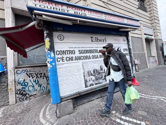 October 22, 2026, Naples, Italy: NAPLES, ITALY Ã¢â‚¬ OCTOBER 22, 2026: Students of the Collettivo autorganizzato universitario (CAU, the Self-Organised University Collective), together with Ecologia Politica Napoli (Ecopol), are occupying the Porta di Massa site of the University of Naples Federico II, which they took over on October 21. Francesco, a spokesperson for the collective, said: We are occupying our site against high rents, against the cost of living and for a right to study that is truly possible for everyone. A banner at the entrance presents the occupation as a step towards the October 30 general strike. The occupation came as the university announced that, from October 22 and until further notice, ordinary teaching woul  - ZUMAq101 20261022_zna_q101_107 Copyright: xAlessiaxCoccax