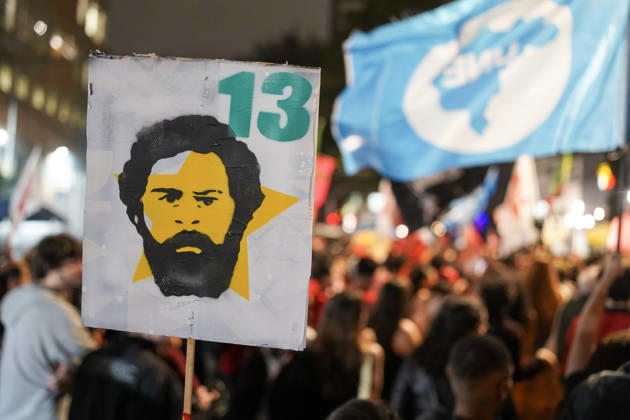 PUC-SP for Democracy held ahead of presidential runoff in Sao Paulo SAO PAULO, BRAZIL - OCTOBER 22: Students, professors, and labor union members gather in SAo Paulo, Brazil, on Thursday, October 22, 2026, to stage the PUC-SP for Democracy mobilization ahead of the high-stakes presidential runoff election. Participants marched through the city to voice support for democratic institutions, the constitution, and the rule of law, with backing from major student organizations such as the National Union of Students (UNE) amid the final stretch of the electoral campaign. Nicolas Hernandez Anadolu Sao Paulo Brazil. Editorial use only. Please get in touch for any other usage.  Copyright: x2026xAnadoluxNicolasxHernandezx