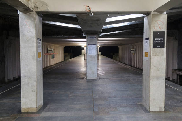 Kyiv Metro Station Partially Reopens After October 19 Russian Attack The Chernihivska metro station partially operates following a Russian attack on October 19, Kyiv, Ukraine, October 22, 2026. The massive strike damaged the station, tracks and the cable network. Photo by Kyrylo Chubotin Ukrinform ABACAPRESS.COM Kyiv Ukraine  Copyright: xChubotinxKirill Ukrinform ABACAx