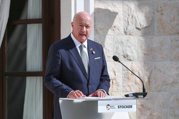 Sveti Stefan, Montenegro, October 22, 2026—The Chancellor’s trip abroad for the Berlin Process Summit; press conference with Austrian Chancellor Christian Stocker Copyright: xdtsxNachrichtenagenturx dts_140299