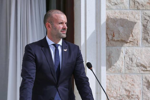 Sveti Stefan, Montenegro, October 22, 2026: The Chancellor s Trip Abroad to the Berlin Process Summit; Prime Minister of Montenegro Milojko Spajic Copyright: xdtsxNachrichtenagenturx dts_140304