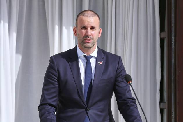Sveti Stefan, Montenegro, October 22, 2026: The Chancellor’s trip abroad for the Berlin Process Summit; press conference with Montenegro’s Prime Minister Milojko Spajic Copyright: xdtsxNachrichtenagenturx dts_140288