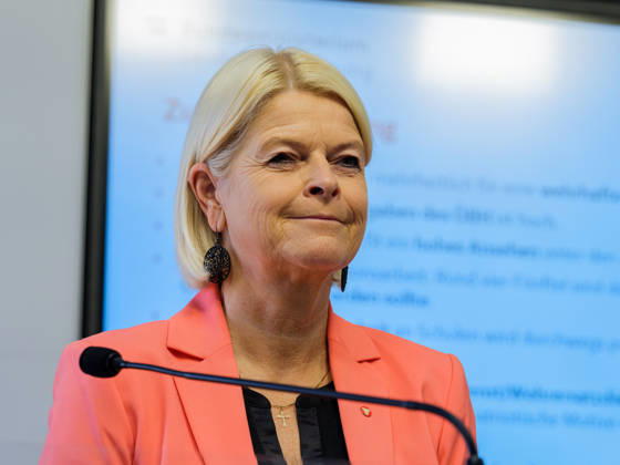 October 23, 2026: Press Conference on the BMLV Youth Monitor 2026—Federal Minister of Defense Klaudia Tanner (ÖVP) on October 23, 2026, at the press conference titled What Do Young People Think About the Austrian Armed Forces? held at the Rossauer Barracks in Vienna, Vienna, Austria