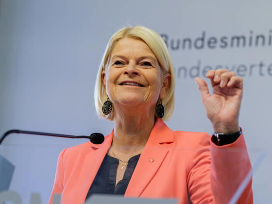October 23, 2026: Press Conference on the BMLV Youth Monitor 2026—Federal Minister of Defense Klaudia Tanner (ÖVP) on October 23, 2026, at the press conference titled What Do Young People Think About the Austrian Armed Forces? held at the Rossauer Barracks in Vienna, Vienna, Austria
