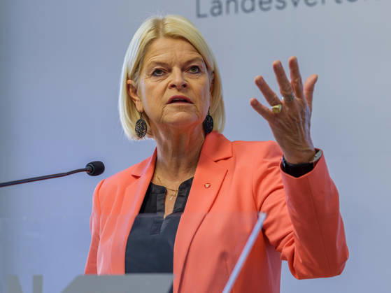 October 23, 2026: Press Conference on the BMLV Youth Monitor 2026—Federal Minister of Defense Klaudia Tanner (ÖVP) on October 23, 2026, at the press conference titled What Do Young People Think About the Austrian Armed Forces? held at the Rossauer Barracks in Vienna, Vienna, Austria