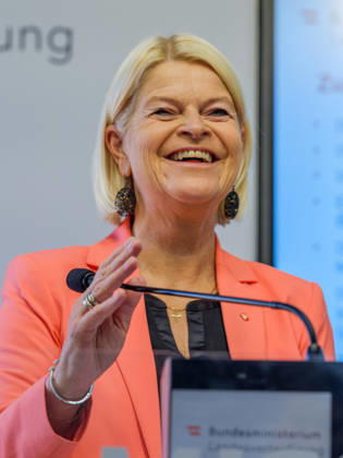 October 23, 2026: Press Conference on the BMLV Youth Monitor 2026—Federal Minister of Defense Klaudia Tanner (ÖVP) on October 23, 2026, at the press conference titled What Do Young People Think About the Austrian Armed Forces? held at the Rossauer Barracks in Vienna, Vienna, Austria