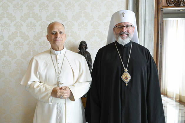 ITALY - REL - POPE LEO XIV RECEIVES IN PRIVATE AUDIENCE HIS BEATITUDE SVIATOSLAV SHEVCHUK, MAJOR ARCHBISHOP OF KYIV- HALYC October 23, 2026 Italy, Rome, Vatican October 23, 2026 October 23, 2026 Pope Leo XIV receives in audience His Beatitude Sviatoslav Shevchuk, Major Archbishop of Kyiv-Halyc EDITORIAL USE ONLY - NO BOOKS Copyright: xVATICANxMEDIA CPPx