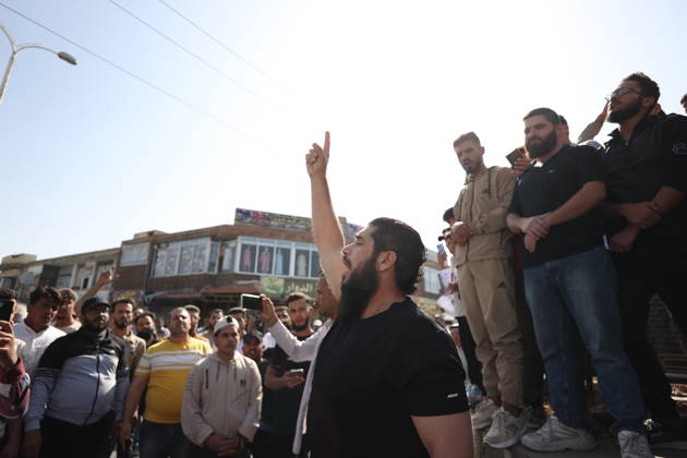 Protest against Israel’s ongoing attacks and violations in Syria QUNEITRA, SYRIA - OCTOBER 23: Syrians gather to protest the Israeli army’s attacks, raids and violations on border areas in Quneitra, Syria on October 23, 2026. Izz Aldien Alqasem Anadolu Quneitra Syria. Editorial use only. Please get in touch for any other usage.  Copyright: x2026xAnadoluxIzzxAldienxAlqasemx