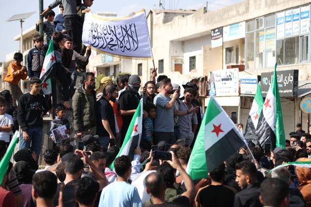 Protest against Israel’s ongoing attacks and violations in Syria QUNEITRA, SYRIA - OCTOBER 23: Syrians gather to protest the Israeli army’s attacks, raids and violations on border areas in Quneitra, Syria on October 23, 2026. Izz Aldien Alqasem Anadolu Quneitra Syria. Editorial use only. Please get in touch for any other usage.  Copyright: x2026xAnadoluxIzzxAldienxAlqasemx