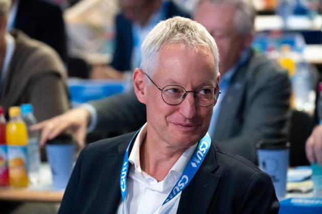 Munich, Bavaria, Germany October 23, 2026: The 2026 convention of the CSU (Christian Social Union) at the Munich Trade Fair Center. Markus Pannermayr, Mayor of Straubing