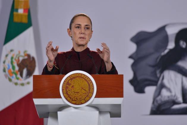 October 23, 2026: TO-45582& x2014;MEXICO , October 23, 2026. Mexican President Claudia Sheinbaum spoke about healthcare and national policy during the "People& x2019;s Conference" (Conferencia del Pueblo) at the National Palace in Mexico City. Clasos.com.mx - ZUMAcs4_ 20261023_faa_cs4_029 Copyright: xJavierxLiraxOterox