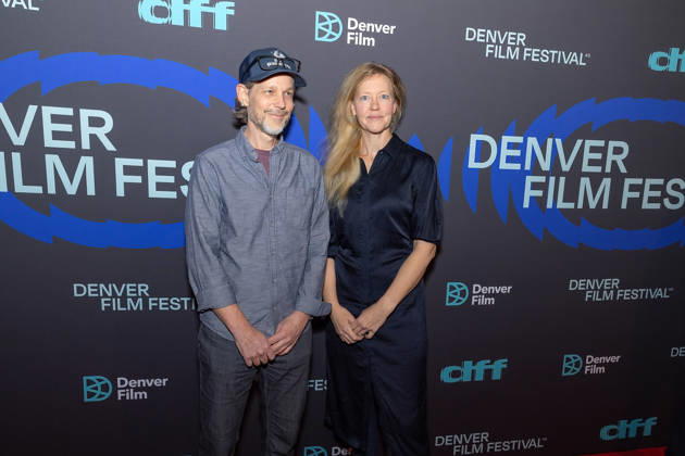 October 23, 2026, Denver, Colorado, USA: Sound Designer JASON MCDANIEL, and Director ERIN MARIE ESPELIE of the film Ideas of Order pose for a group photo during the 49th. Denver Film Festival Red Carpet event at the Ellie Caulkins Opera House Thursday night. Credit Image: ZUMA Press Wire) Denver USA  - ZUMAav4_ 20261023_zaf_av4_025 Copyright: xHectorxAcevedox