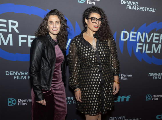 October 23, 2026, Denver, Colorado, USA: Directors LILAH PARK AND REBEKAH HENDERSON of the film Good Help pose for a group photo during the 49th. Denver Film Festival Red Carpet event at the Ellie Caulkins Opera House Thursday night. Credit Image: ZUMA Press Wire) Denver USA  - ZUMAav4_ 20261023_zaf_av4_027 Copyright: xHectorxAcevedox