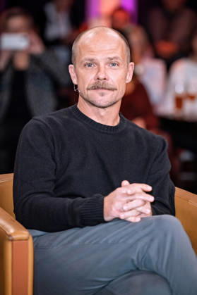 MDR Riverboat actor Matthias Koeberlin during the taping of the MDR talk show Riverboat on October 23, 2026, at Mediacity Leipzig 20261023SFL0024