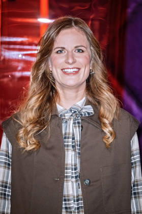 MDR Riverboat: Paula Löber, the 78th German Wine Queen, during the taping of the MDR talk show Riverboat on October 23, 2026, at Mediacity Leipzig 20261023SFL0031