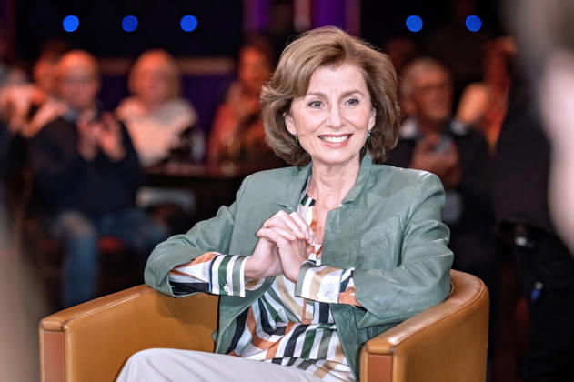 MDR Riverboat actress Marijam Agischewa during the taping of the MDR talk show Riverboat on October 23, 2026, at Mediacity Leipzig 20261023SFL0050