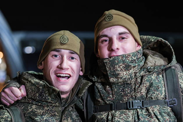 RUSSIA, MOSCOW REGION - OCTOBER 23, 2026: Russian servicemen released from Ukrainian captivity. Georgy Chernyshov TASS  99833309