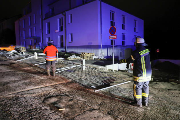 A storm kept fire departments in Remscheid,