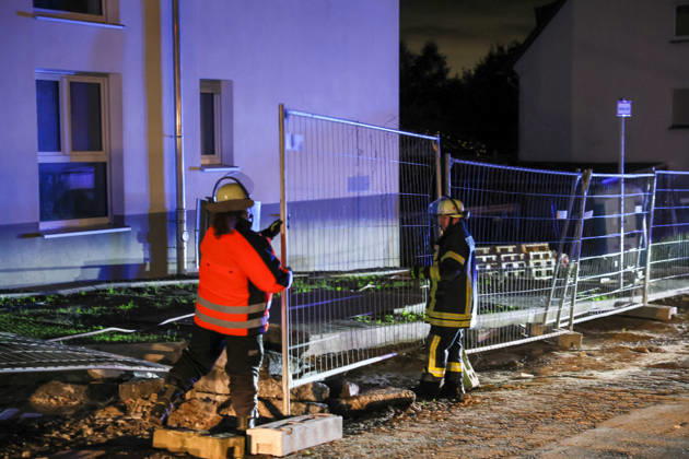 A storm kept fire departments in Remscheid,