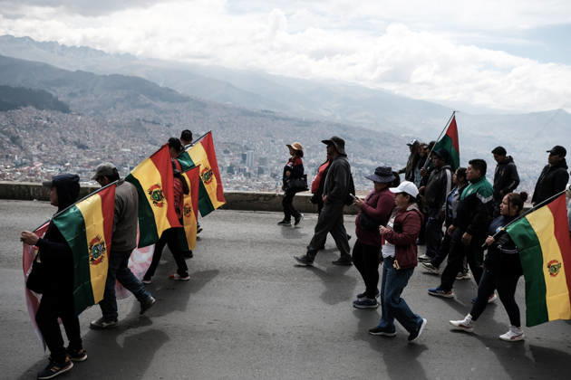 Bolivian teachers march amid the state of emergency in Bolivia LA PAZ, BOLIVIA - OCTOBER 23: Thousands of teachers descend upon the city of La Paz in a protest march against the government, amid a state of emergency in La Paz, Bolivia, on October 23, 2026. The Urban Teachers Union is holding a 24-hour nationwide strike this Friday to press a series of demands upon the national government. In La Paz, Cochabamba, Chuquisaca, and Santa Cruz, teachers are staging marches and protests, despite the state of emergency currently in effect in the country. Jorge Mateo Romay Salinas Anadolu La paz Bolivia. Editorial use only. Please get in touch for any other usage. Copyright: x2026xAnadoluxJorgexMateoxRomayxSalinasx