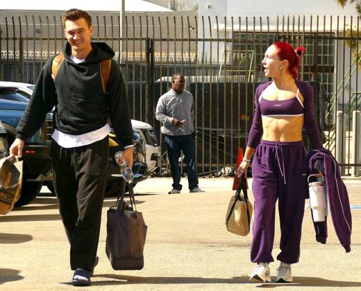 EXCLUSIVE: Tyler Cameron and Sharna Burgess Arrive To DWTS Rehearsal Together Friday EXCLUSIVE: Tyler Cameron and Sharna Burgess are seen arriving at the Dancing With The Stars rehearsals. 23 Oct 2026 Pictured: Tyler Cameron and Sharna Burgess.  Copyright: xThexMegaxAgencyxKATx xMEGAx