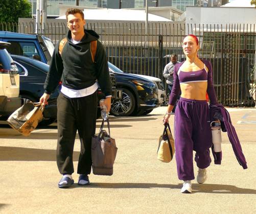 EXCLUSIVE: Tyler Cameron and Sharna Burgess Arrive To DWTS Rehearsal Together Friday EXCLUSIVE: Tyler Cameron and Sharna Burgess are seen arriving at the Dancing With The Stars rehearsals. 23 Oct 2026 Pictured: Tyler Cameron and Sharna Burgess.  Copyright: xThexMegaxAgencyxKATx xMEGAx