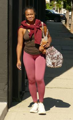 EXCLUSIVE: Fresh Prince of Bel Air Star Tatyana Ali Seen Leaving DWTS Rehearsals Carrying Dance Shoes EXCLUSIVE: Tatyana Ali is seenleaving Dancing With The Stars rehearsals. 23 Oct 2026 Pictured: Tatyana Ali.  Copyright: xThexMegaxAgencyxKATx xMEGAx