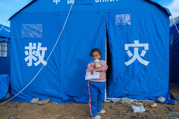 NAGQU, CHINA - OCTOBER 23: People are seen at a temporary resettlement site of an earthquake-hit village in Maru Township of Baqen County, Nagqu City, southwest China s Xizang Autonomous Region, on October 23, 2026. Sixteen people have been killed and 76 others are injured following a 7.0-magnitude earthquake that struck Baqen County of the city of Nagqu in southwest China s Xizang Autonomous Region at 10:33 p.m. on Thursday, local authorities said.  Copyright: xChinaxNewsxServicex 111676558457