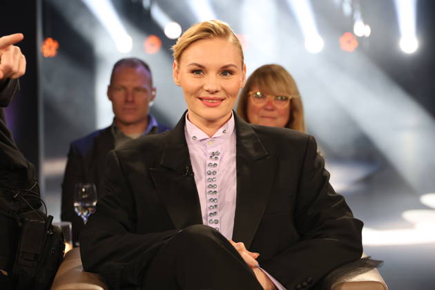 Rosalie Thomass, actress, guest on the NDR Talk Show; photo op on October 23, 2026, at the Hamburg Lokstedt television studio prior to the broadcast on NDR Television s Channel 3