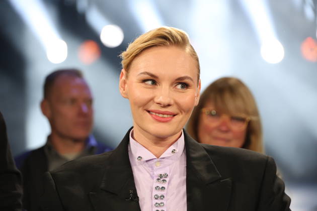Rosalie Thomass, actress, guest on the NDR Talk Show; photo op on October 23, 2026, at the Hamburg Lokstedt television studio prior to the broadcast on NDR Television s Channel 3