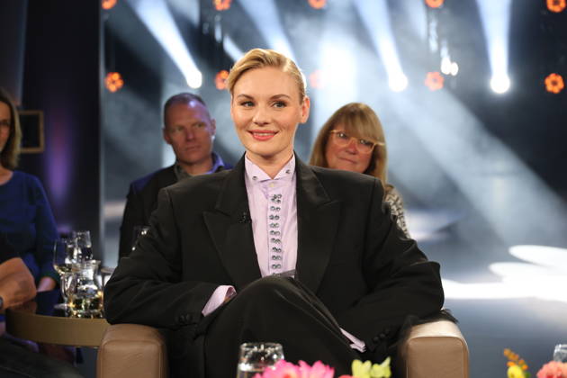 Rosalie Thomass, actress, guest on the NDR Talk Show; photo op on October 23, 2026, at the Hamburg Lokstedt television studio prior to the broadcast on NDR Television s Channel 3