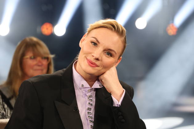 Rosalie Thomass, actress, guest on the NDR Talk Show; photo op on October 23, 2026, at the Hamburg Lokstedt television studio prior to the broadcast on NDR Television s Channel 3