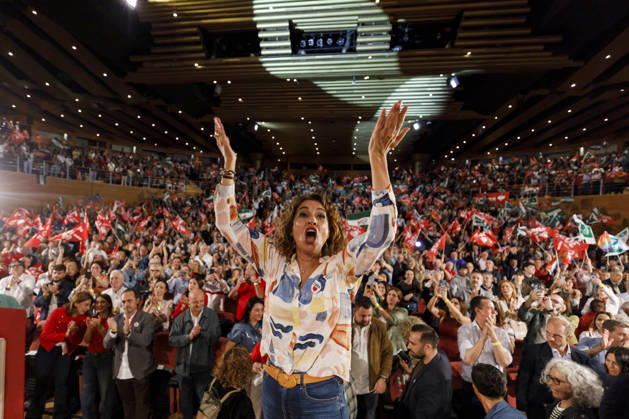 Sánchez heads his second pre-campaign event in Andalusia, this time in Granada. Photo of the PSOE’s Deputy Secretary-General and Secretary-General of the PSOE in Andalusia, María Jesús Montero, at a pre-campaign event at the Granada Convention and Exhibition Center. October 24 in Granada, Andalusia, Spain The event was also attended by the PSOE’s Secretary-General and Prime Minister, Pedro Sánchez, and the Secretary-General of the PSOE in Granada and the party’s Senate candidate for that province, Pedro Fernández October 24, 2026 Álex Cá Granada Granada Spain  Copyright: xÃlexxCamarax 7866004