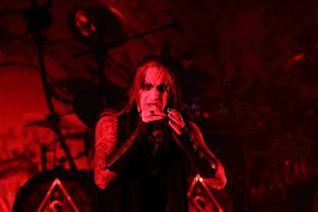 Stian Tomt Shagrath Thoresen of the band Dimmu Borgir at a concert at the Columbiahalle in Berlin, October 23, 2026 Behemoth Dimmu Borgir Concert Berlin