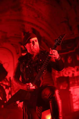 Sven Atle Erkekjetter Silenoz Kopperud of the band Dimmu Borgir at a concert at the Columbiahalle in Berlin, October 23, 2026 Behemoth Dimmu Borgir Concert Berlin