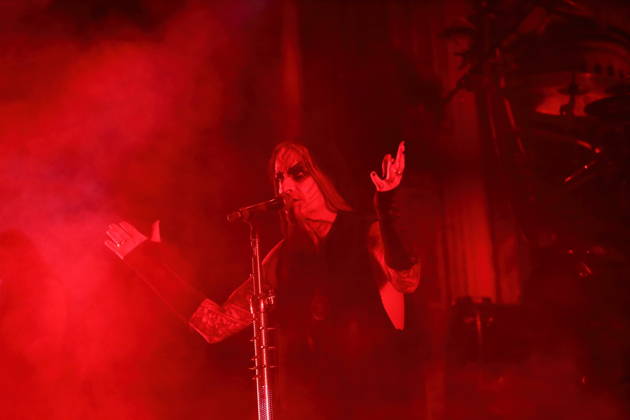 Stian Tomt Shagrath Thoresen of the band Dimmu Borgir at a concert at the Columbiahalle in Berlin, October 23, 2026 Behemoth Dimmu Borgir Concert Berlin